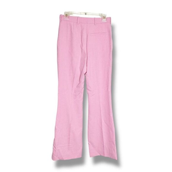 Zara High Rise Wide Leg Bubble Gum Pink Trouser Pants Women’s Size 5 Blogger Fav - Picture 6 of 9